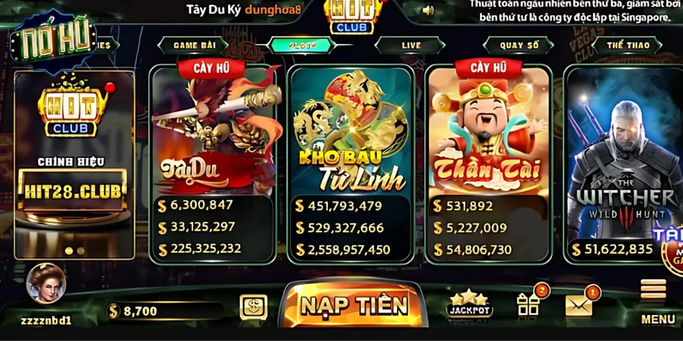 Hitclub là cổng game nổ hũ đổi thưởng có nhiều trò chơi hấp dẫn